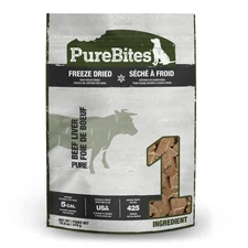 PureBites Beef Freeze Dried Dog Treats, 1 Ingredient, USA Made, 16.6oz