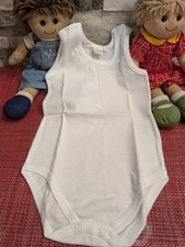 BODY INTIMO CANOTTIERA BAMBINA BIMBA  9 MESI ELLEPI BIANCO COTONE NUOVO 
