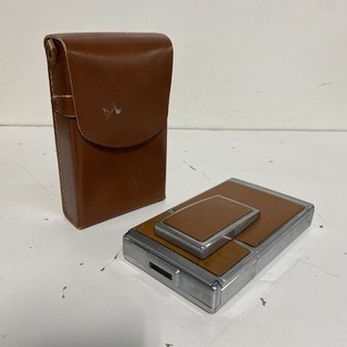Vintage Polaroid SX 70 Folding Instant Land Camera Chrome Tan With Case Tested