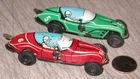 2X Vintage Marx Mechanical Windup Speedway Race Cars 66 5