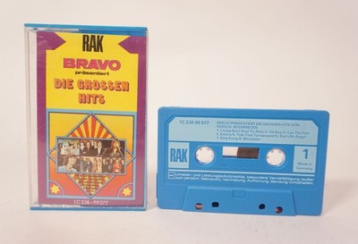 Rare Original RAK Bravo The Great Hits Music Cassette MC 1C 238-99 077