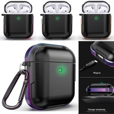 Shockproof Earphone Earbud Protective Case Cover Keychain Clip For AirPods 1/2