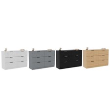Modern 6 Drawer Chest Bedroom Furniture Storage Unit Hallway Cabinet