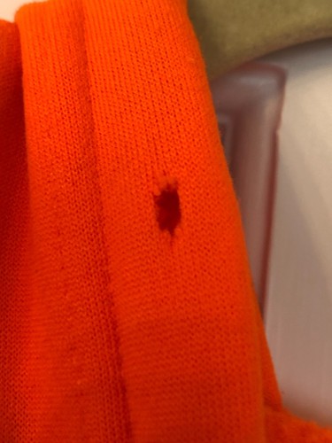 Men's Bright Orange XL Remington Hooded Fleece Sweatshirt Jacket - Picture 6 of 9