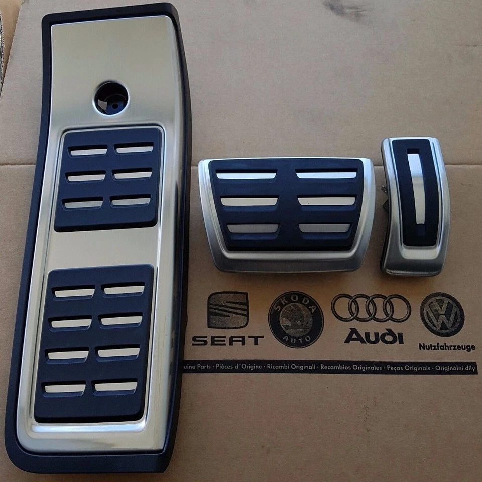 original Audi A5 F5 Pedale S5 Pedalset Pedalkappen RS5 Fußstütze pedal pads caps - Bild 1 von 1
