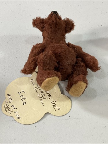 Bearly There Linda Spiegel Artist Bear 4” IOTA #006/200 Etiquetado - Imagen 3 de 7