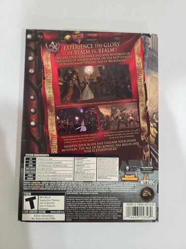 Warhammer online, Age of reckoning, new still sealed! - Picture 2 of 2