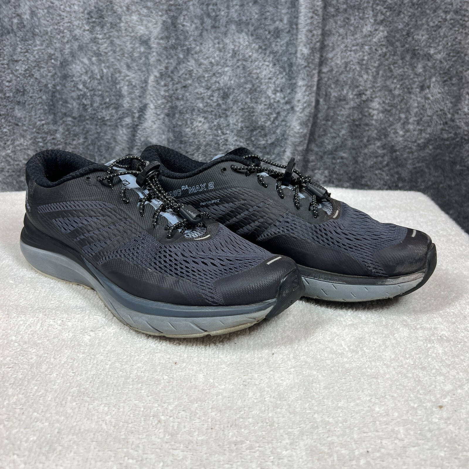 Scarpe da corsa Salomon Sonic RA MAX 2 uomo 10 grigie outdoor trail usate Sensifit