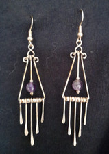 AMETHYST SILBER OHRRINGE