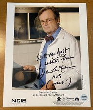 PHOTO 8x10 signée DAVID MCCALLUM CANARD DE NCIS AVEC CERTIFICAT D'AUTHENTICITÉ
