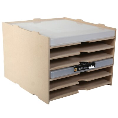 955 Aufbewahrungseinheit 6 Regal für 12x12 Kunststoff Aufbewahrungsbehälter stapelbar, Kallax