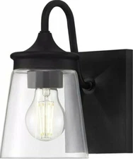 Park Harbor PHVL3151 Black La Maida 10"H Bathroom Sconce