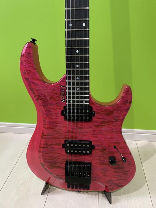 Electric Guitar Kiesel O6 Headless Quilted Maple Top Ash Body