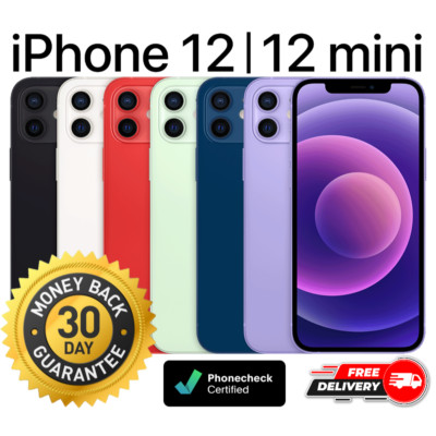 Apple iPhone 12 | 12 mini - 64GB 128GB 256GB - Unlocked AT&T T-Mobile Verizon