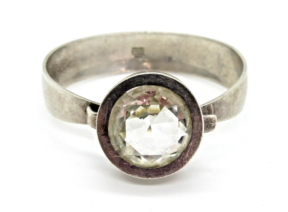 DESIGNER Armreif 925 Silber NILS ERIK FROM Denmark bangle 60s Space Age silver - Bild 2 von 4