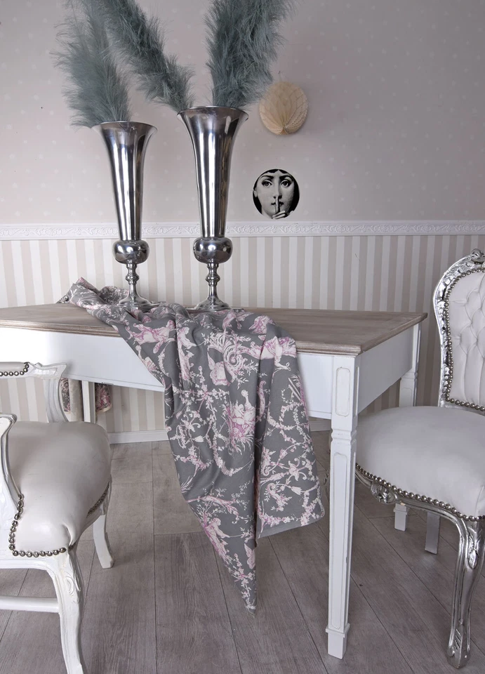 XL Silber Pokal Vase Dekopokal Bodenvase Metallvase Blumenvase 62cm Tischdeko - Bild 4 von 4