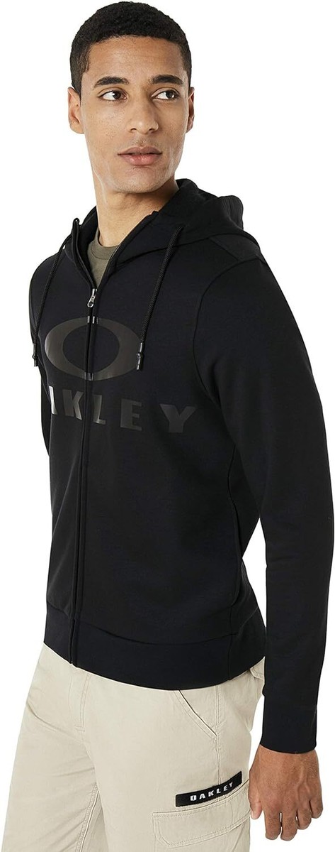 OAKLEY / ブルゾン/L/ポリエステル/BLK/無地/F0A401603 Oakley Men's Bark Fz Zip Hoodie Sweatshirt Blackout Black Large LG