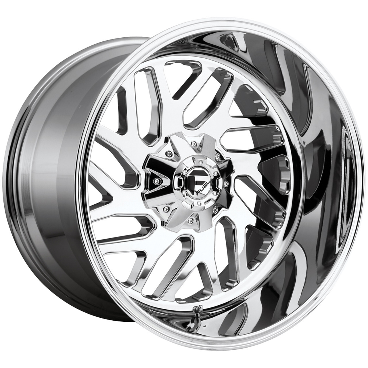 22x12 -43 Fuel 1PC D609 Triton 5x5.5,5x150 Chrome Plated Wheels (Set of 4)