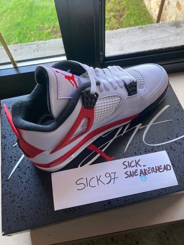 jordan 4 red cement EU 44,5 US 10,5 UK 9,5 - Bild 3 von 4
