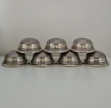 Tibetan Buddhist Bronze Water Offering Bowls 7pcs - Nepal