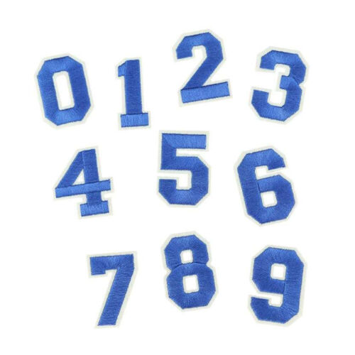 10pcs 0-9 Number Patch Patches College Iron Sew On Alphabet Embroidery Clothes│ - Picture 5 of 32