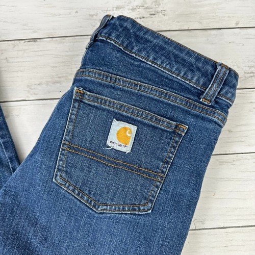 Carhartt Jeans Workwear Blue Jeans Boys 14 (measures 28x27") - Picture 2 of 12