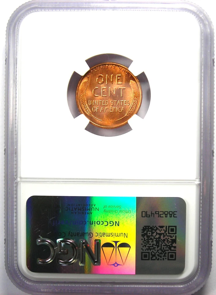 1954-P Lincoln Wheat Cent Penny 1C 1954 - Certified NGC MS67 RD - $5,000 Value - Image 3 of 4