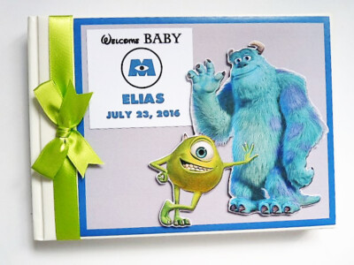 Personalisiertes Monsters Inc Jungen Geburtstag Gästebuch, Monster Album, Geschenk