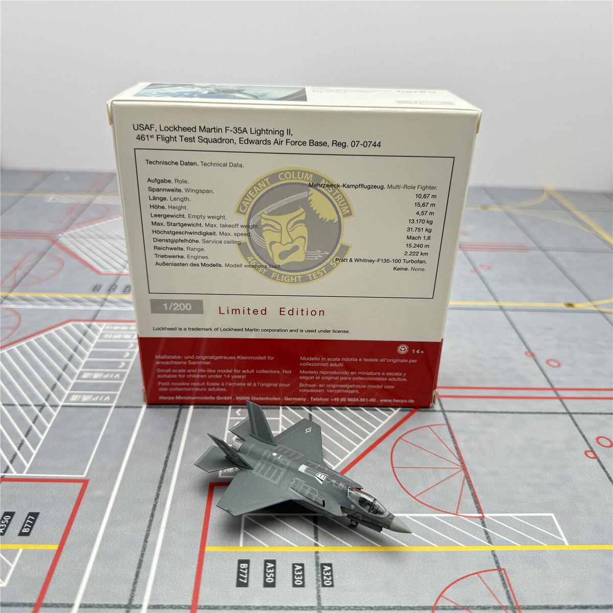 herpa 1/200 航空自衛隊 F-35A herpa wings 1/200 (ダイキャスト製) F-35A ライトニングII 航空