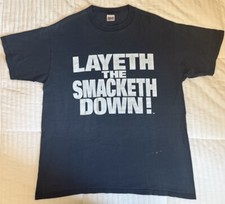 WWE The Rock Smackdown Brahma Bull Logo T-Shirt Size XL WWF Wrestling