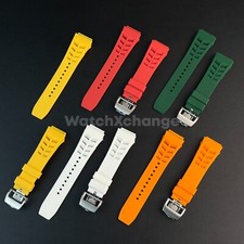 Waterproof Rubber Strap for Richard Mille Mens Silicone Watch Band 25mm x 20mm