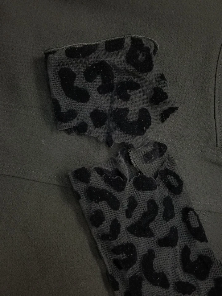 Body de manga larga y quemado transparente para mujer Just Cavalli de $655 Talla IT 38 US 2 Foto 4 de 4