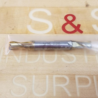 Addison 2 Flute HSS 5/16'' Double Ended End Mill - NEW