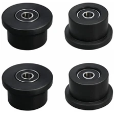 4PCS Fits Total Gym Wheels/Rollers Models 1000 1100 1400 1500 600 1700, Black