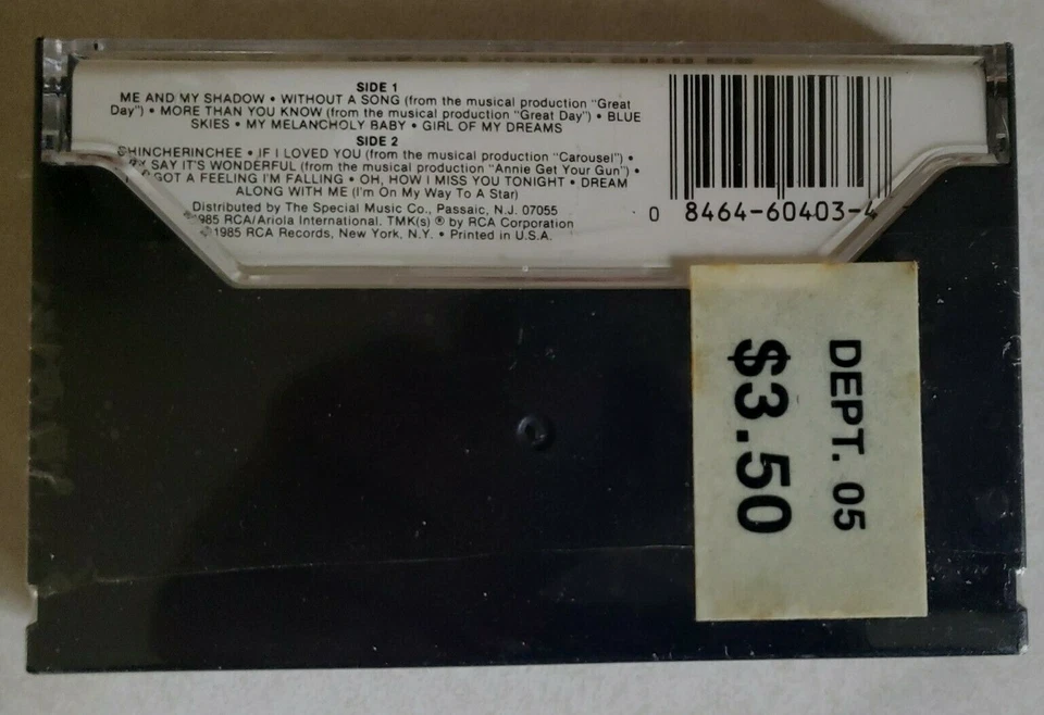 Perry Commo "Dream Along With Me" Cassette 1985 New/Sealed - Image 2 of 3