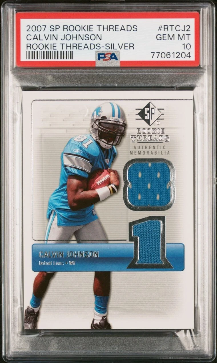 Calvin Johnson SP Rookie Threads Rookie Threads #RTCJ2 Silver