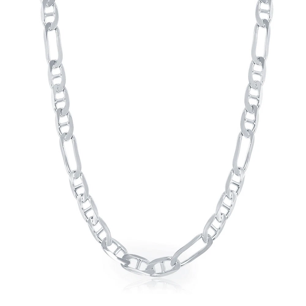 Fermoir homard Figaro Gucci chaîne femme classique en argent sterling 6 mm, 20 pouces