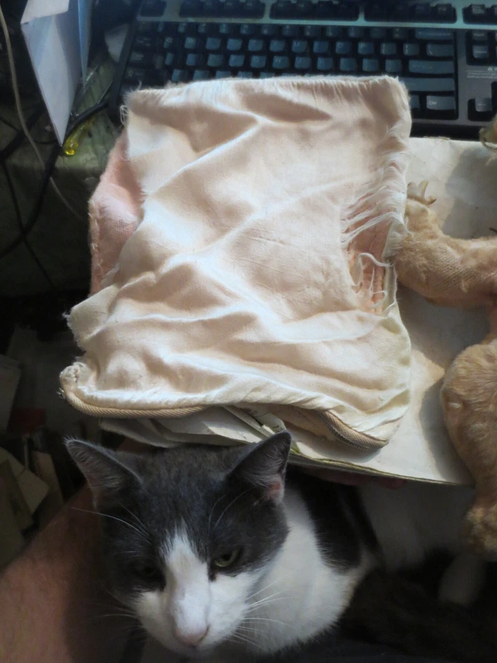 Paño facial de goma Gund vintage para dormir bebé con manta a presión 13" de largo Foto 3 de 4