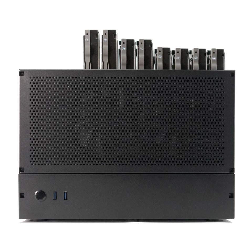 PHALCOMM L8 8+3Bay NAS CHASSIS 8*3.5"HDD+3*2.55"SSD BLACK - Image 2 of 4