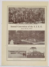 1925 A.I.E.E. Convention Magazine Pics/Captions: Saratoga Springs US Hotel