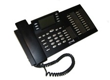 elmeg CS 410 ISDN Systemtelefon mit Erweiterungmodul schwarz                **60