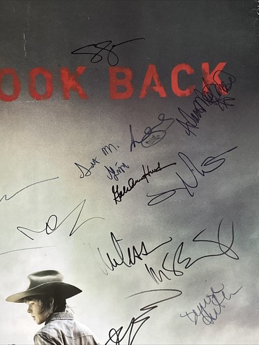 AMC’s The Walking Dead Cast signiertes Poster Anfang 2012-2014 Autos Lincoln Reedus - Bild 8 von 13