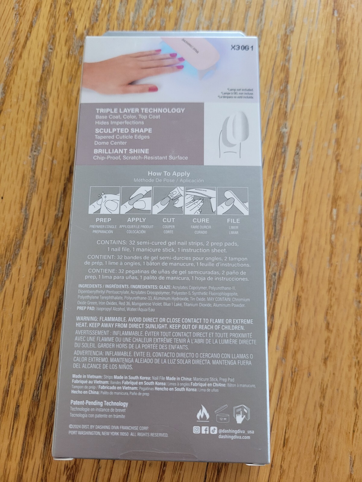 Dashing Diva Glaze Semi-Cured Gel Nail Strips - Winter Wonderland  New