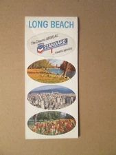 Chevron Standard Oil Map of Long Beach California 1967