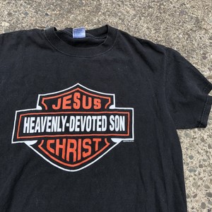 Vintage Religious Jesus Harley Davidson 