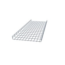 NavePoint Electro Zinc Plated Wire Mesh Cable Tray, 19.69"W x 1.97"D x 59.06"L