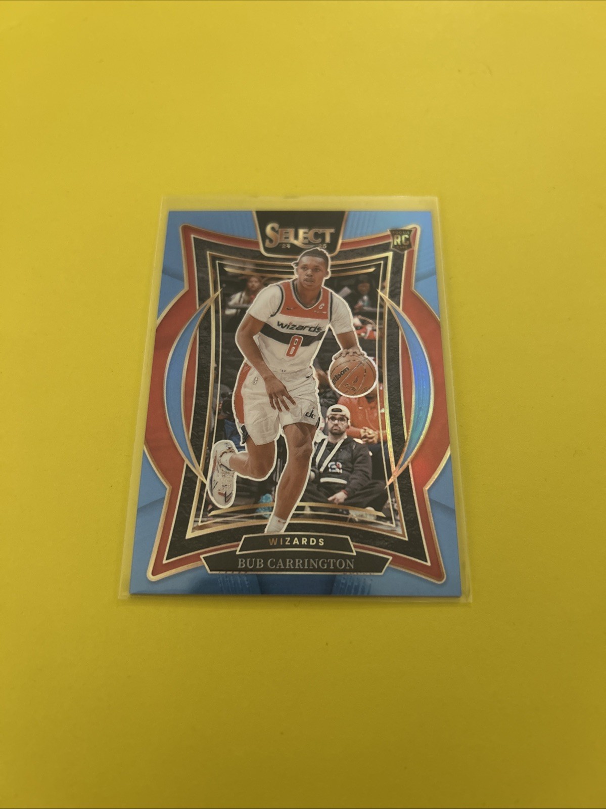 2024-25 Panini Select - Concourse Bub Carrington #81 Light Blue Prizm /299 (RC)