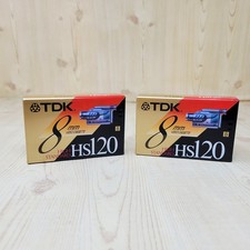 2 PACK TDK 8MM VIDEO CASSETTE TAPES High Standard HS120 NEW