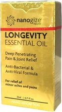 LONGEVITY ESSENTIAL OIL  NANOGIZE 21 ML- DEEP JOINT & PAINS RELIEF ( PACK OF 1 )