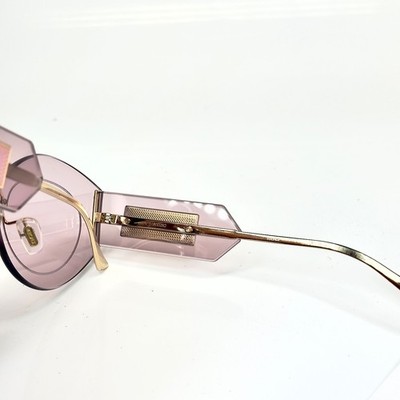 VERSACE VE2276 DAMIER PLAQUE 2276 Pink Unisex Rimless Shield  display picture 1